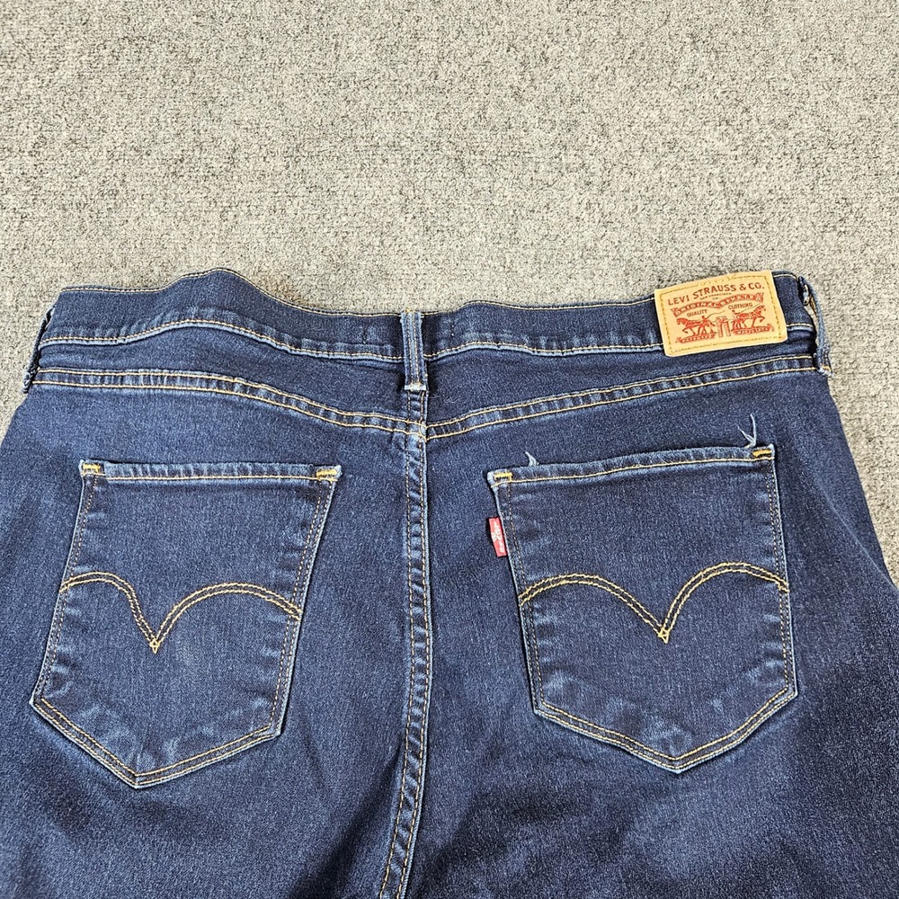 Levis 311 Shaping Skinny Jeans Dark Indigo Blue Denim 19626-0001 Womens 33x30 - Picture 10 of 12